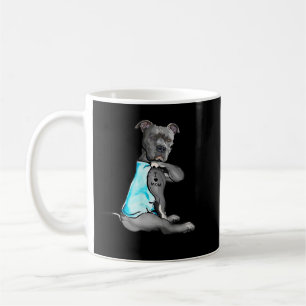 Funny Women Gifts Dog Pitbull I Liebe Mama Tattoo Kaffeetasse