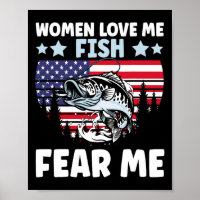 Funny Women Liebe Me Fisch Angst Männer Vintag dur