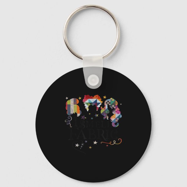 Funny Womens Quilter Nähen Ich rieche Schlüsselanhänger (Vorderseite)