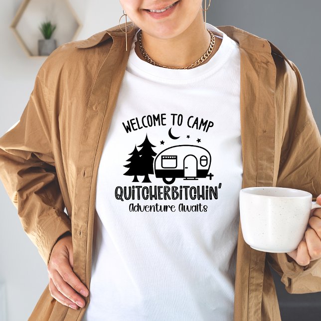 Funny Womens Sarcastic Camping T - Shirt (Von Creator hochgeladen)