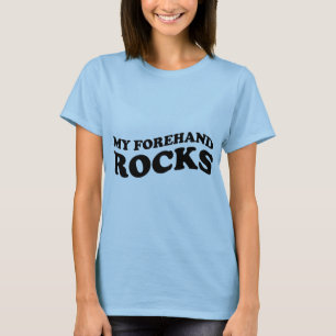 Funny Womens Tennis Tshirt : Meine Forehand Rocks