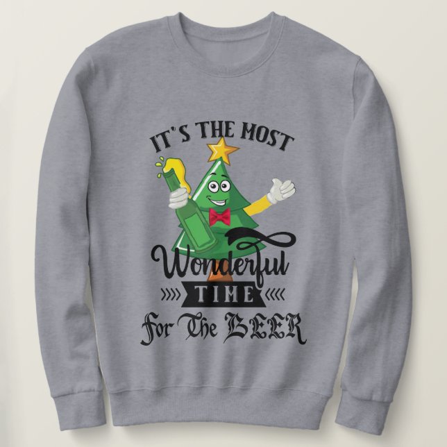 Funny Wonderful Time of For The Biere Christmas Sweatshirt (Design vorne)
