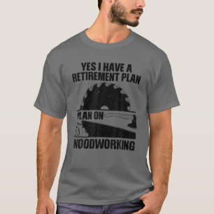 Funny Wood Design für Männer Vater Carpenter Woo T-Shirt