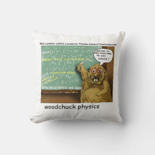 Funny Woodchuck Physical Throw Kissen Flasche von 