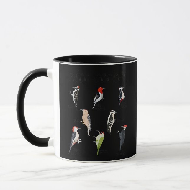 Funny Woodpecker Vogelbeobachter Nice Pecker Tasse (Links)
