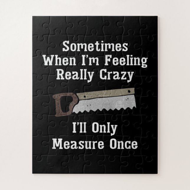 Funny Woodworker Carpenter Gift Puzzle (Vertikal)