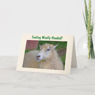 Funny Wooley Sheep wird gut Karte