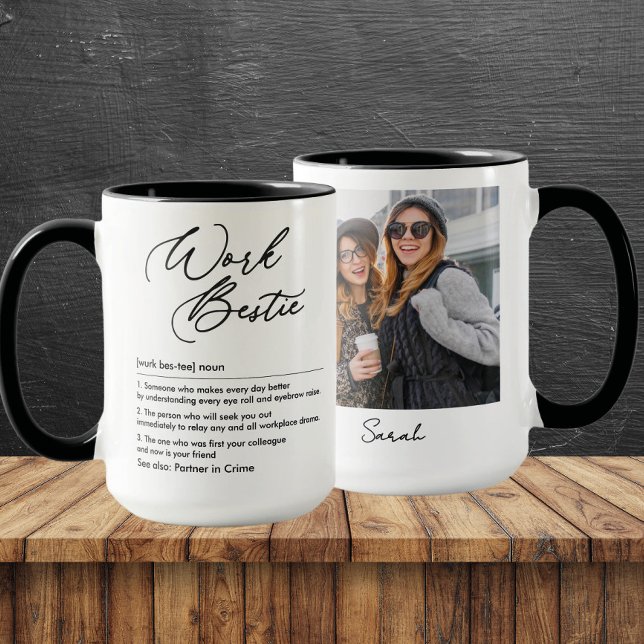 Funny Work Bestie Definition benutzerdefinierten F Tasse (Von Creator hochgeladen)