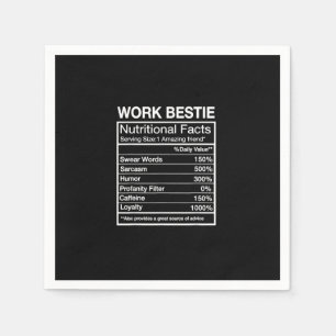 Funny Work Bestie Definition, Unglaublich witzig C Serviette