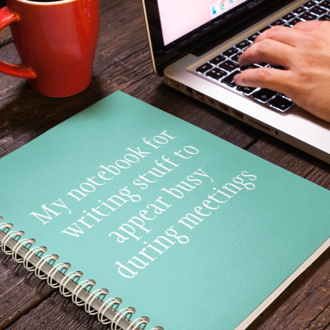 Funny Work Büro Humor Mein Notebook Notizblock (Von Creator hochgeladen)