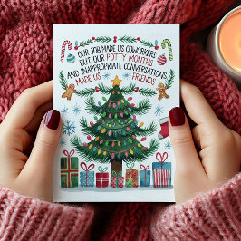 Funny Work Friends Coworker Christmas Card Feiertagskarte