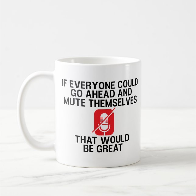 Funny Work from Zuhause and Meeting Quarantäne Kaffeetasse (Links)