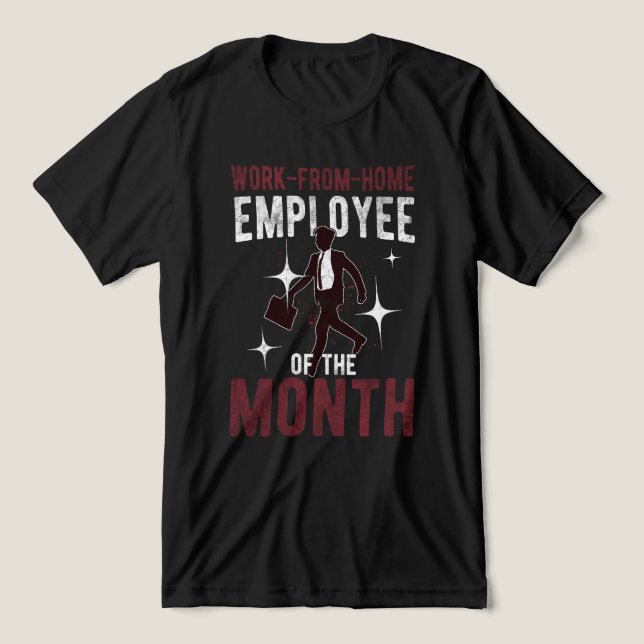 Funny Work From Zuhause Award - Remote Team Tri-Blend Shirt (Design Vorderseite)