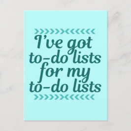 Funny Workaholic Postkarte