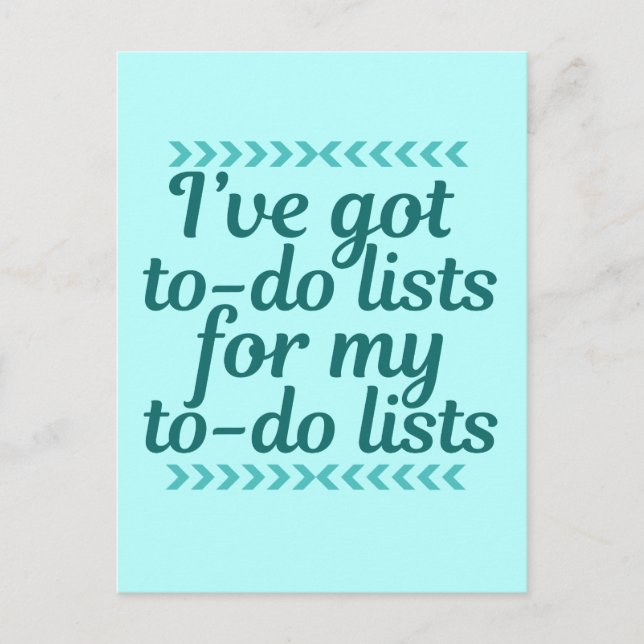 Funny Workaholic Postkarte (Vorderseite)