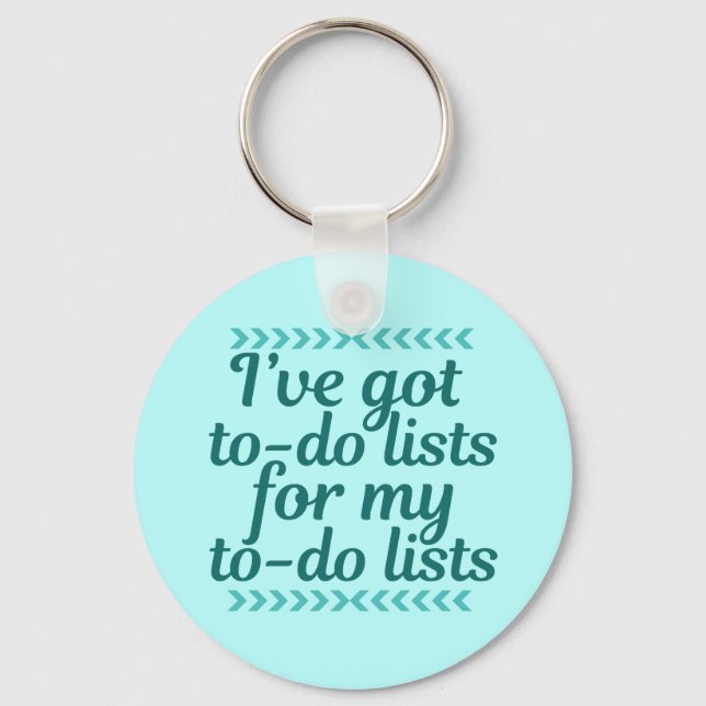 Funny Workaholic Schlüsselanhänger (Vorderseite)