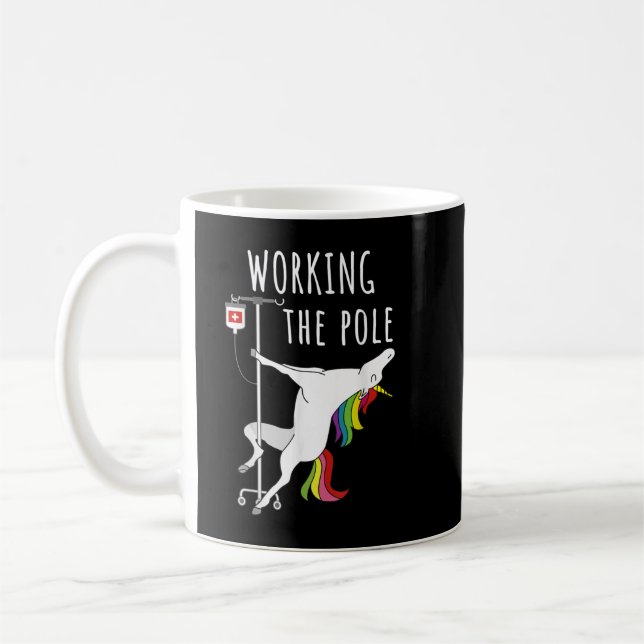 Funny Working the IV pole ER Nurse Emergency Room Kaffeetasse (Links)