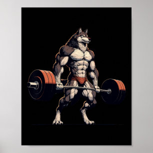 Funny Workout Gym Jokes T-Shirt Bodybuilding Fitne Poster