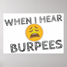 Funny Workout Gym Spaß Poster