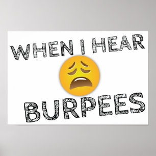 Funny Workout Gym Spaß Poster