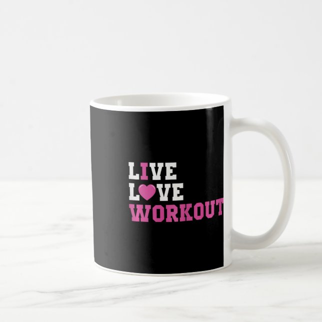 Funny Workout Lover Geschenke und Bodybuilding Out Kaffeetasse (Rechts)