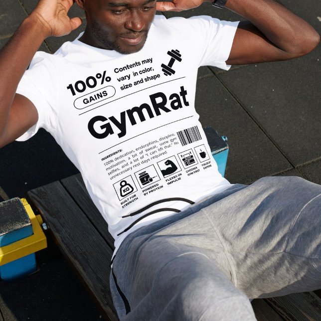 Funny Workout Minimalistische Fitness Trainer Gym T-Shirt (Von Creator hochgeladen)