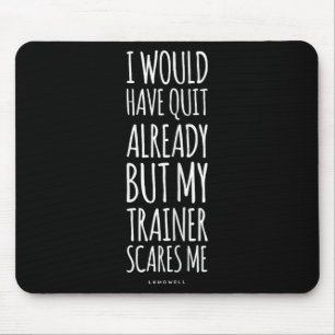 Funny Workout S_ My Trainer Höhepunkt Me Funny Gym Mousepad