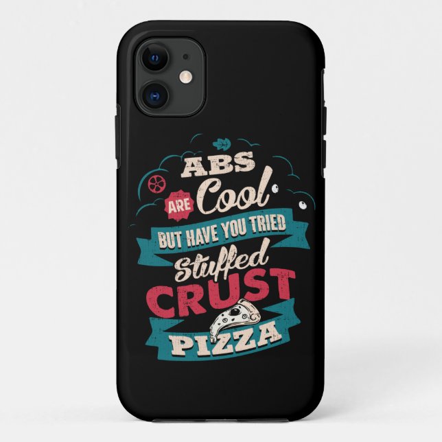 Funny Workout Spaß, Abs vs Pizza, Bulking Novelty Case-Mate iPhone Hülle (Rückseite)