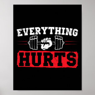 Funny Workout Sprichwort Bodybuilding Lovers Bodyb Poster