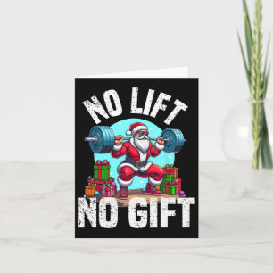 Funny Workout Weihnachts-Weihnachtsfeiertag Gym Bo Karte