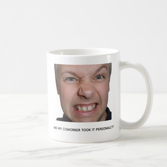 Funny Workplace Coffee Meme Mug for Coworkers Kaffeetasse (Rechts)