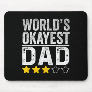 Funny Worlds - der beste Vater Vatertag für Männer Mousepad