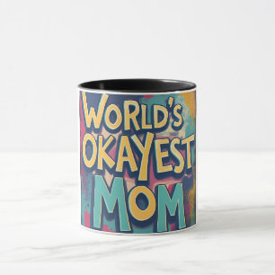 Funny Worlds, die Mama am farbenfrohen Muttertag Tasse