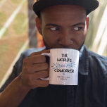 Funny World's Greatest Coworker Two-Tone Coffee Mu Zweifarbige Tasse<br><div class="desc">Funny colleague coffee mug featuring the cute saying "the world's greatest coworker",  a blue heart,  and who it's from.</div>