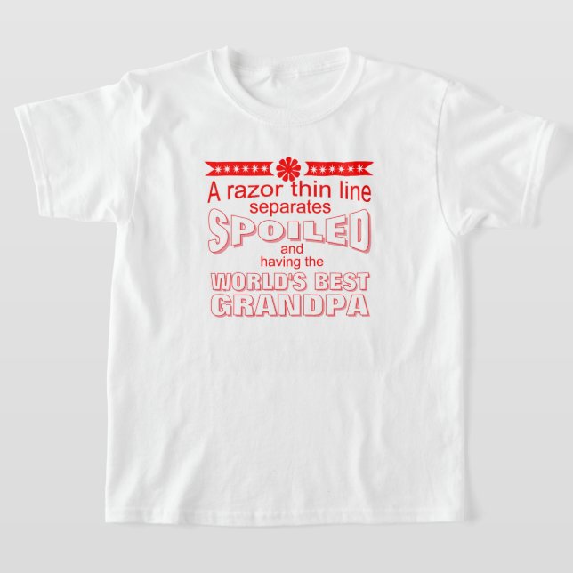 funny world's greatest spoiler grandpa T-Shirt (Ablage )
