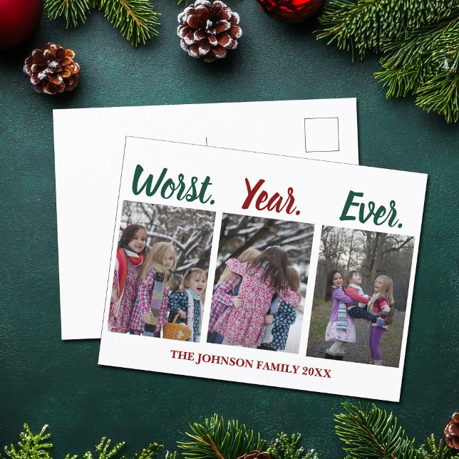 Funny Worldwide Weihnachtsfeiertag Spaß Postkarte (Von Creator hochgeladen)