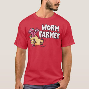 Funny Worm Bauer Handfang Wurm Kompostierung Garde T-Shirt