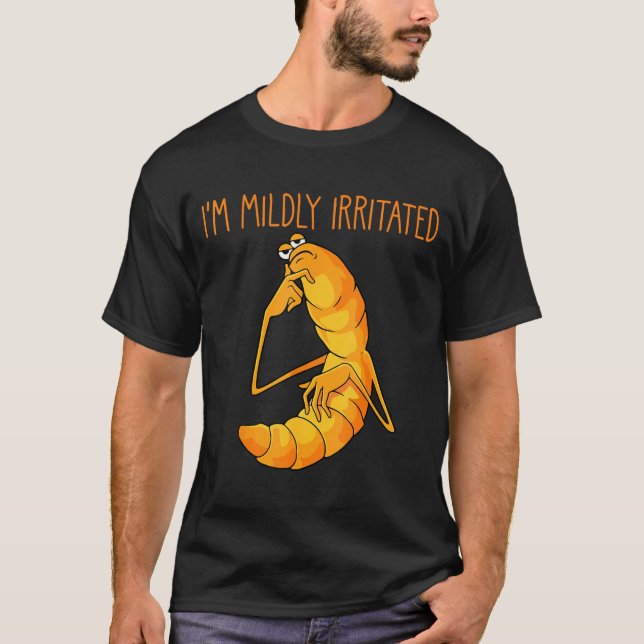 Funny Worm Meme I'm Mildly Irritated Marcus Mens W T-Shirt (Vorderseite)