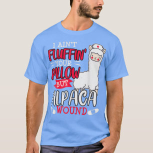Funny Wound Care Nurse Alpaca Llama Pun Sprichwort T-Shirt