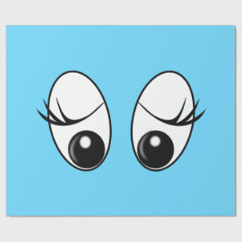 Funny Wrapping Paper Neugierige Augen - Custom Col Geschenkpapier