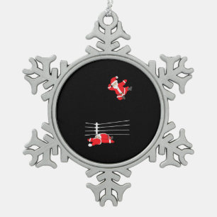 Funny Wrestling Christmas Weihnachten Weihnachten Schneeflocken Zinn-Ornament