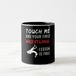 Funny Wrestling Coach Sport Wrestling Lover Gesche Zweifarbige Tasse