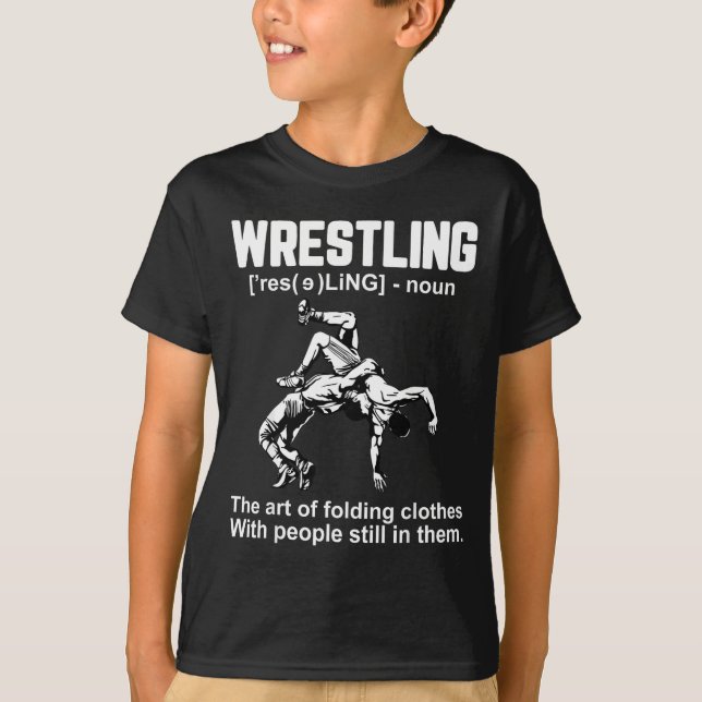 Funny Wrestling Definition The Art Of Folding Clot T-Shirt (Vorderseite)
