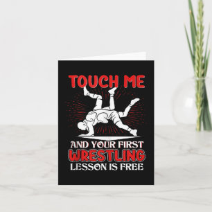 Funny Wrestling Wrestling Coach Sportgeschenke Tan Karte