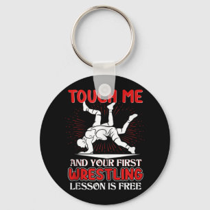 Funny Wrestling Wrestling Coach Sportgeschenke Tan Schlüsselanhänger