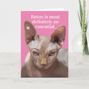 Funny Wrinkled Cat- Botox Is Essential Karte
