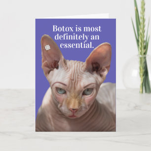 Funny Wrinkled Cat- Botox Is Essential Karte