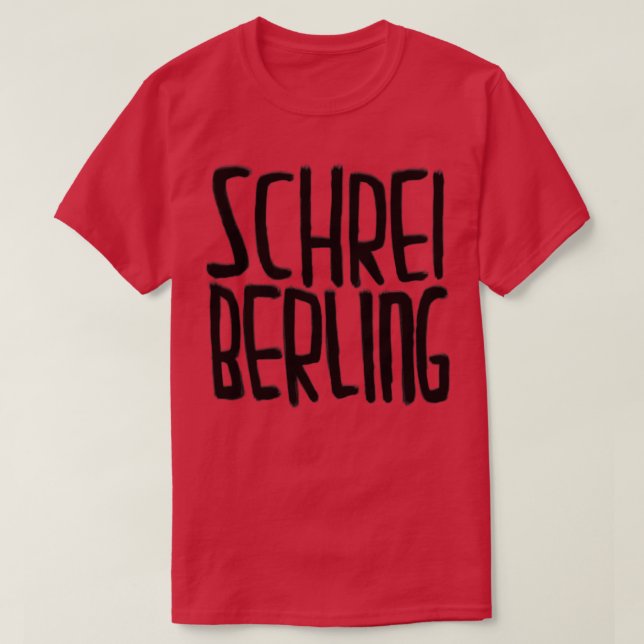 Funny Writer German Schreiberling T-Shirt (Design vorne)