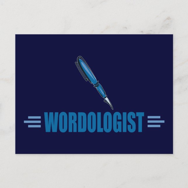 Funny Writer's Postkarte (Vorderseite)