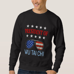 Funny Wu Tai Chi Heilzubehör Usa Flag Thai Sweatshirt